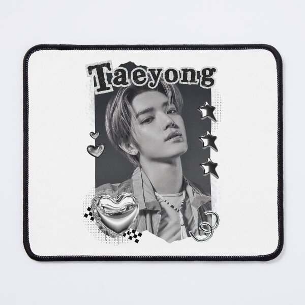 Item preview, NCT Taeyong (태용) Kpop Boy Group Black and White Collage Design designed and sold by AJUNICE STUDIO.
