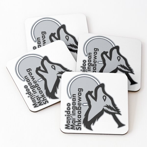 Item preview, Manidoo Mai'ingaan Shkaabewag - Light Grey designed and sold by Miskobineshii.