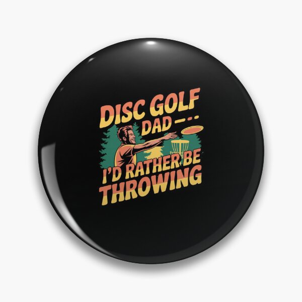 Item preview, Funny Disc Golf Dad I'd Rather Be Throwing Retro Design designed and sold by MagicSD Designs.