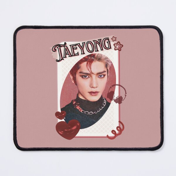 Item preview, NCT Taeyong (태용) Kpop Boy Group Card Red Aesthetic Collage Design designed and sold by AJUNICE STUDIO.