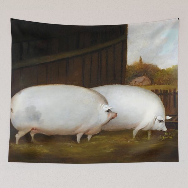Item preview, English School Pair of Pigs designed and sold by Jon-Baran.