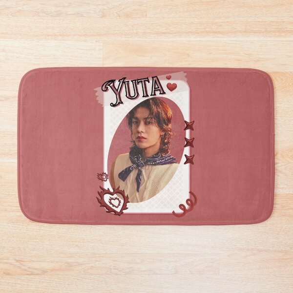 Item preview, NCT Yuta (유타) Kpop Boy Group Card Red Aesthetic Collage Design designed and sold by AJUNICE STUDIO.