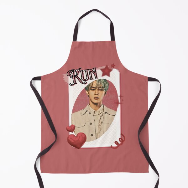 Item preview, NCT Kun (쿤) Kpop Boy Group Card Red Aesthetic Collage Design designed and sold by AJUNICE STUDIO.