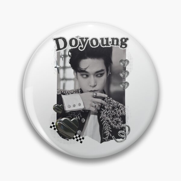 Item preview, NCT Doyoung (도영) Kpop Boy Group Black and White Collage Design designed and sold by AJUNICE STUDIO.