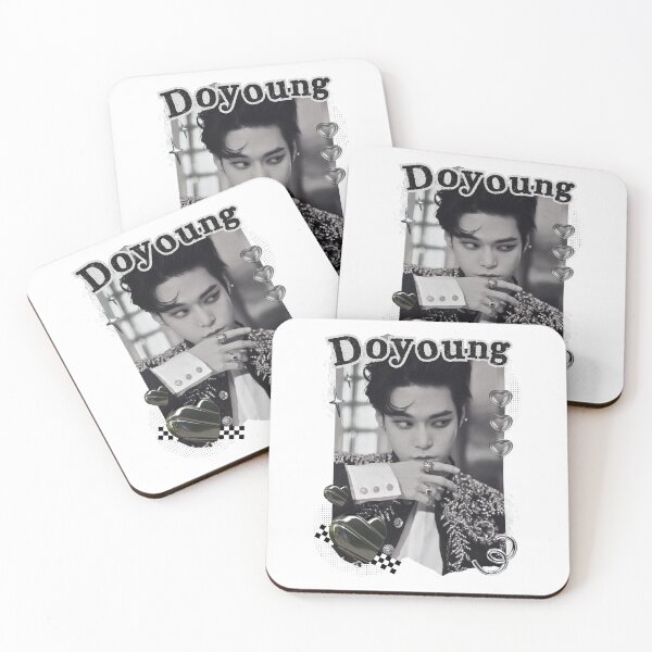 Item preview, NCT Doyoung (도영) Kpop Boy Group Black and White Collage Design designed and sold by AJUNICE STUDIO.