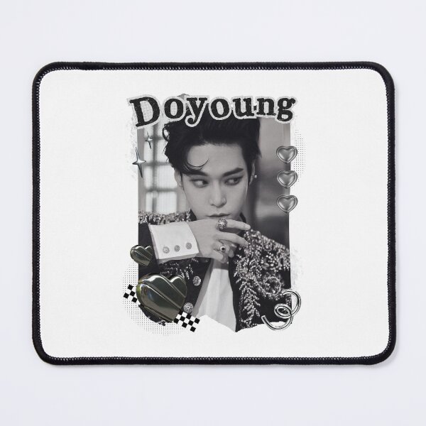 Item preview, NCT Doyoung (도영) Kpop Boy Group Black and White Collage Design designed and sold by AJUNICE STUDIO.
