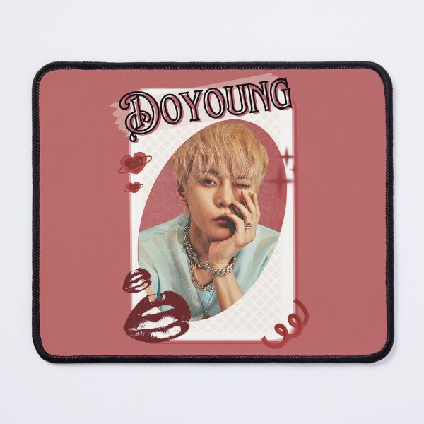 Item preview, NCT Doyoung (도영) Kpop Boy Group Card Red Aesthetic Collage Design designed and sold by AJUNICE STUDIO.