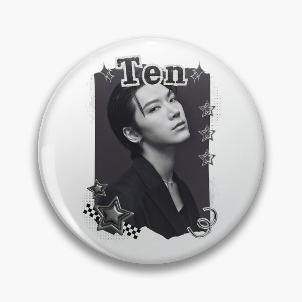 Item preview, NCT Ten (텐) Kpop Boy Group Black and White Collage Design designed and sold by AJUNICE STUDIO.