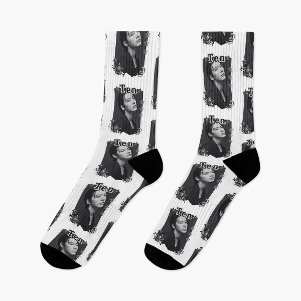 Item preview, NCT Ten (텐) Kpop Boy Group Black and White Collage Design designed and sold by AJUNICE STUDIO.