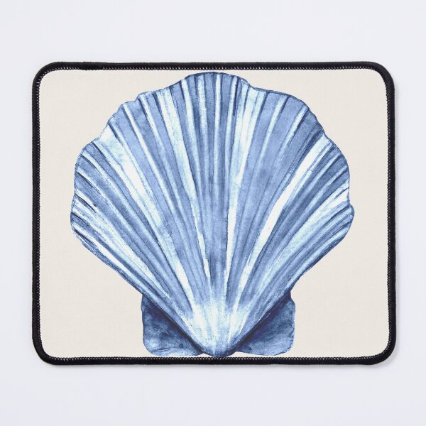 Item preview, watercolour shell blue textured  designed and sold by jessicaleah15.