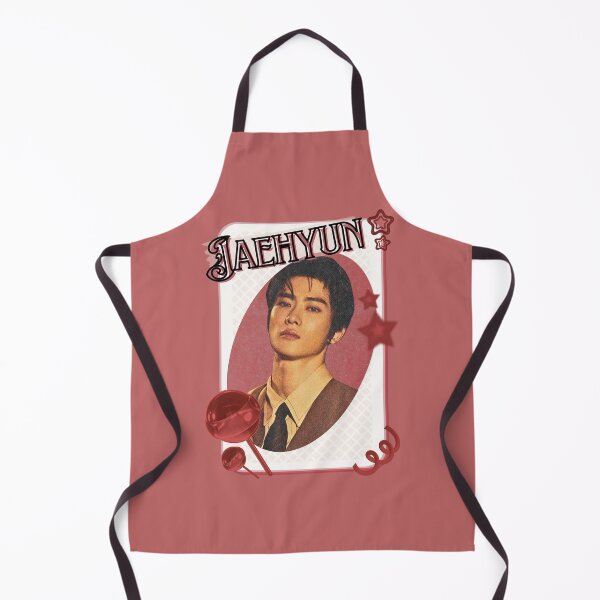 Item preview, NCT Jaehyun (재현) Kpop Boy Group Card Red Aesthetic Collage Design designed and sold by AJUNICE STUDIO.
