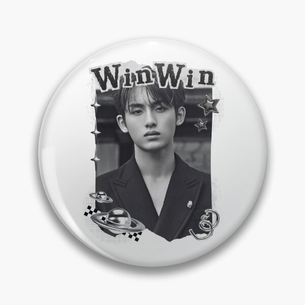 Item preview,  NCT Winwin (윈윈) Kpop Boy Group Black and White Collage Design designed and sold by AJUNICE STUDIO.