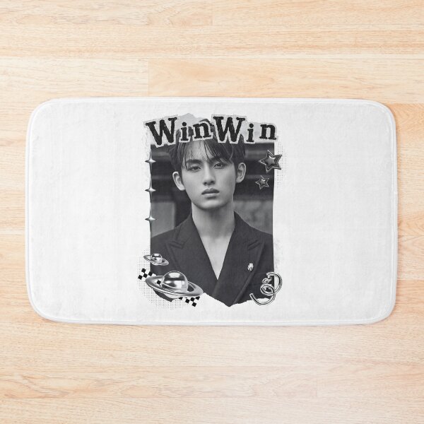 Item preview,  NCT Winwin (윈윈) Kpop Boy Group Black and White Collage Design designed and sold by AJUNICE STUDIO.