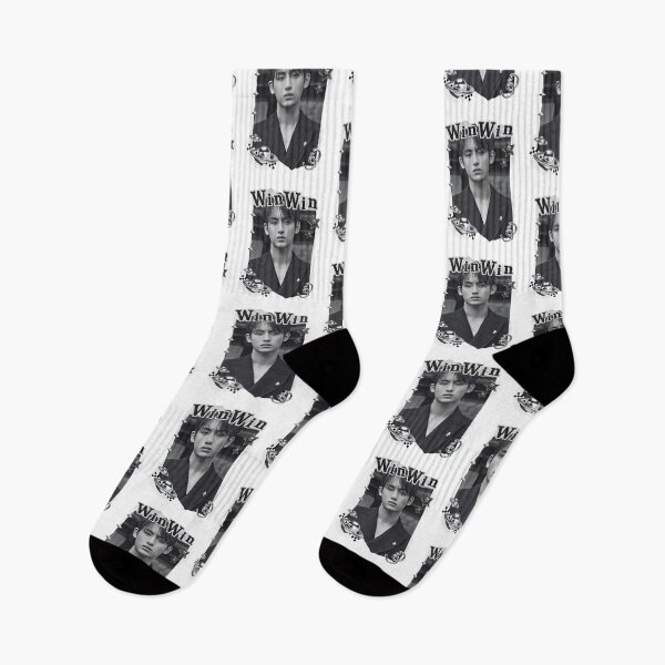 Item preview,  NCT Winwin (윈윈) Kpop Boy Group Black and White Collage Design designed and sold by AJUNICE STUDIO.