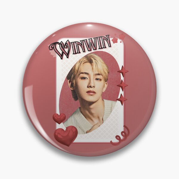 Item preview, NCT Winwin (윈윈) Kpop Boy Group Card Red Aesthetic Collage Design designed and sold by AJUNICE STUDIO.