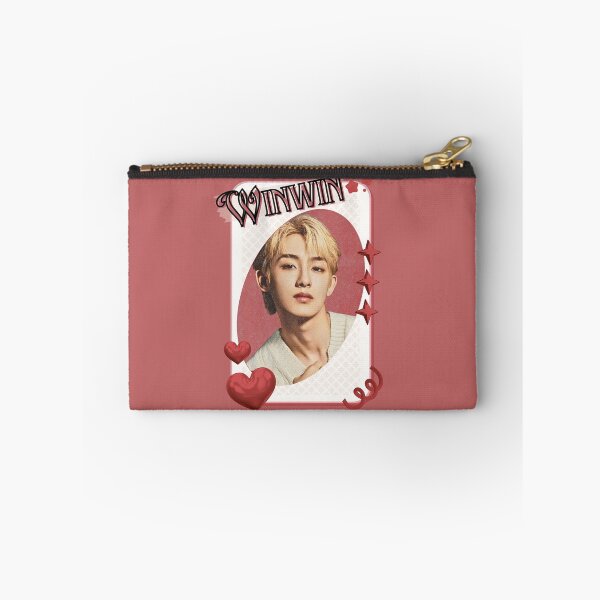 Item preview, NCT Winwin (윈윈) Kpop Boy Group Card Red Aesthetic Collage Design designed and sold by AJUNICE STUDIO.