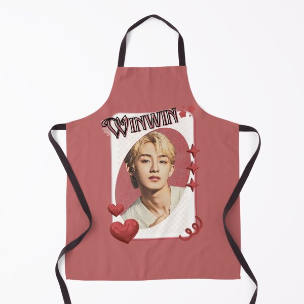 Item preview, NCT Winwin (윈윈) Kpop Boy Group Card Red Aesthetic Collage Design designed and sold by AJUNICE STUDIO.
