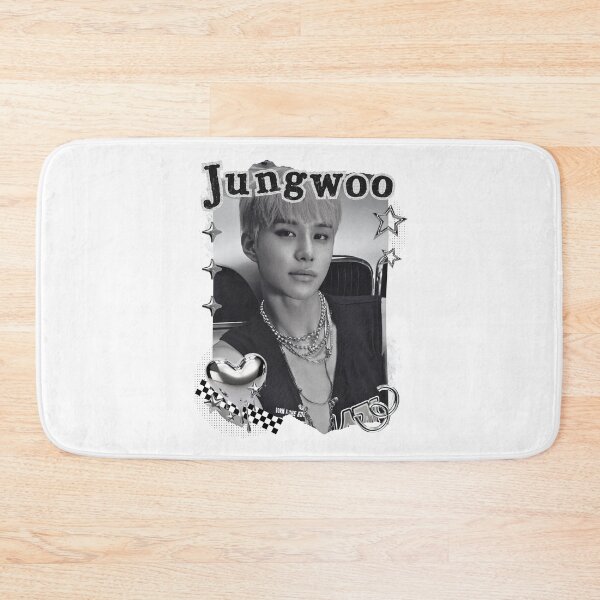Item preview, NCT Jungwoo (정우) Kpop Boy Group Black and White Collage Design designed and sold by AJUNICE STUDIO.