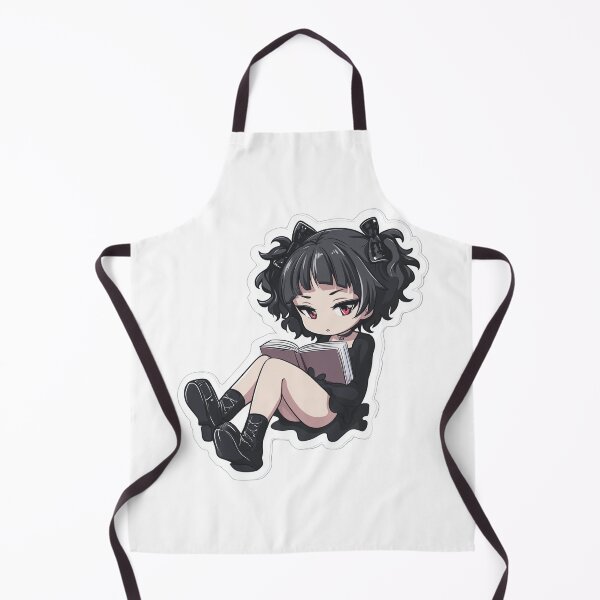 Item preview, Goth Chibi Girl Reading designed and sold by vembershop.