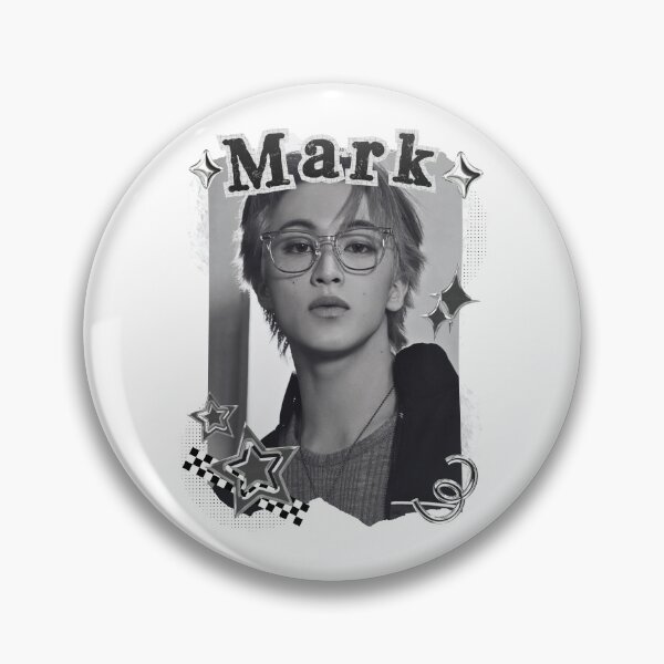 Item preview, NCT Mark (마크) Kpop Boy Group Black and White Collage Design designed and sold by AJUNICE STUDIO.