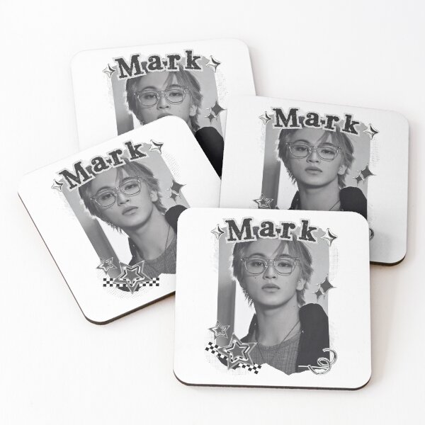 Item preview, NCT Mark (마크) Kpop Boy Group Black and White Collage Design designed and sold by AJUNICE STUDIO.