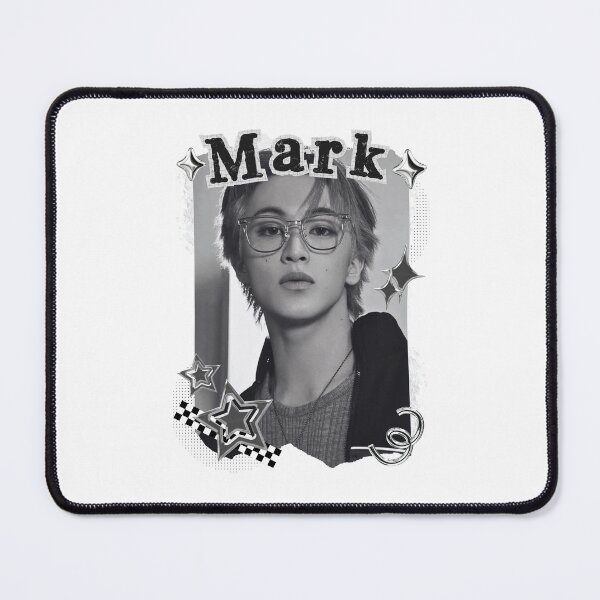 Item preview, NCT Mark (마크) Kpop Boy Group Black and White Collage Design designed and sold by AJUNICE STUDIO.