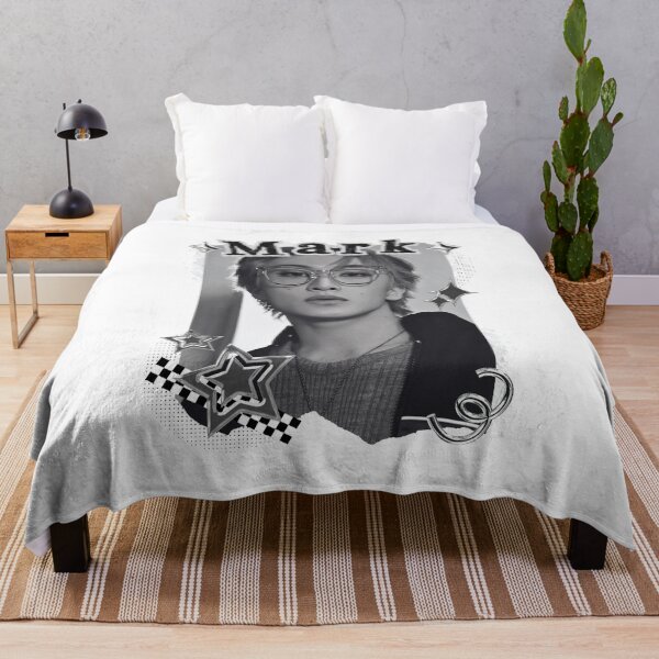 Item preview, NCT Mark (마크) Kpop Boy Group Black and White Collage Design designed and sold by AJUNICE STUDIO.