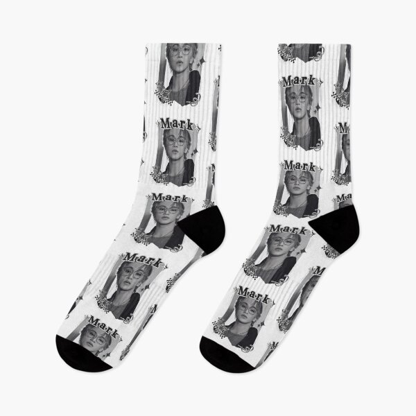 Item preview, NCT Mark (마크) Kpop Boy Group Black and White Collage Design designed and sold by AJUNICE STUDIO.