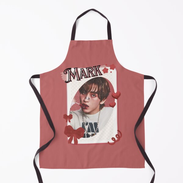Item preview, NCT Mark (마크) Kpop Boy Group Card Red Aesthetic Collage Design designed and sold by AJUNICE STUDIO.