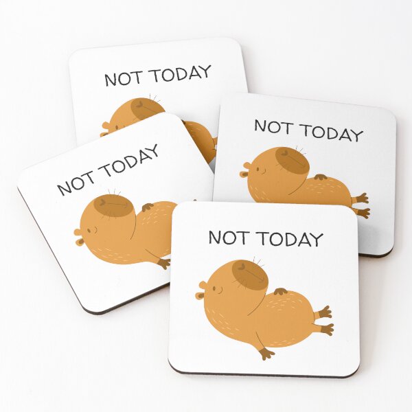 Item preview, Not Today Capybara – Lazy Vibes Only designed and sold by L-Media.