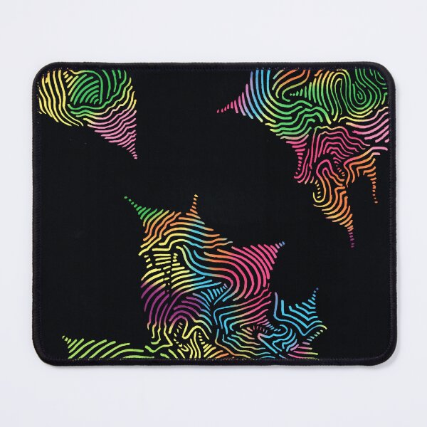Item preview, Echo Mountain - Psychedelic Rainbow Line Art designed and sold by Lucid Layers.