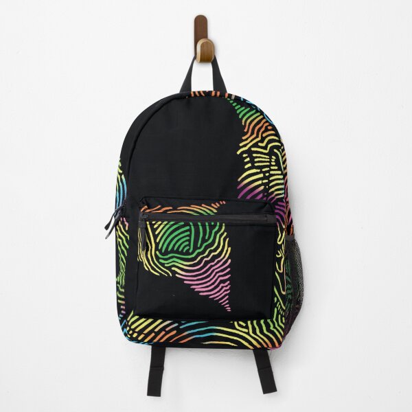 Item preview, Echo Mountain - Psychedelic Rainbow Line Art designed and sold by Lucid Layers.