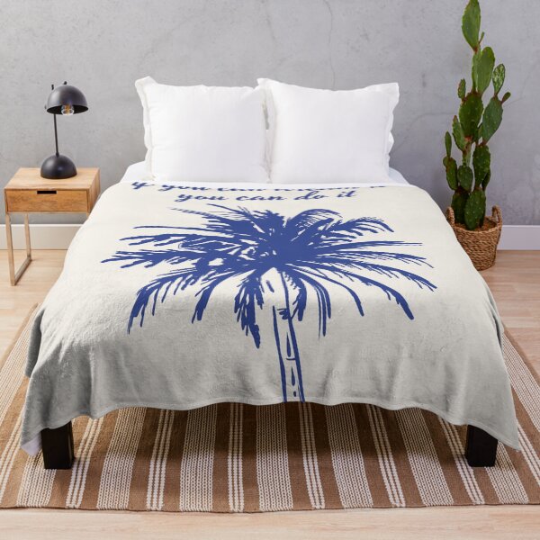 Item preview, palm tree motivational quote - coastal beach - if you think it you can do it designed and sold by jessicaleah15.