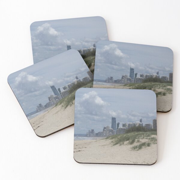 Item preview, Surfers Paradise Beach Skyline - Coastal Urban Charm designed and sold by Rx Photography.