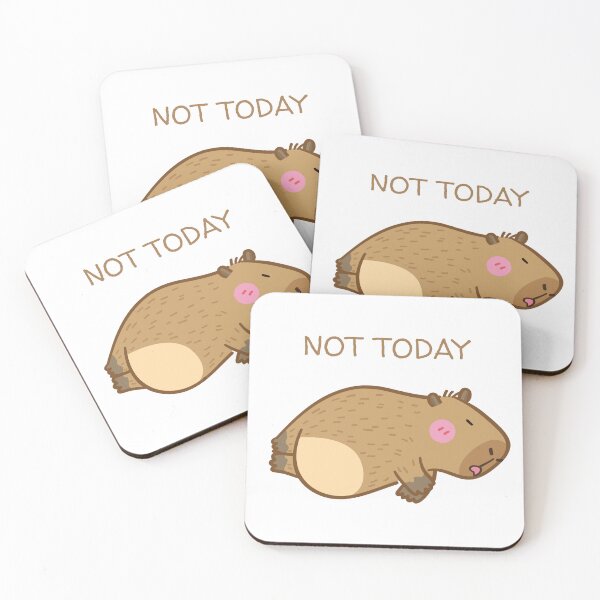 Item preview, Not Today Capybara – Lazy Vibes Only (2) designed and sold by L-Media.