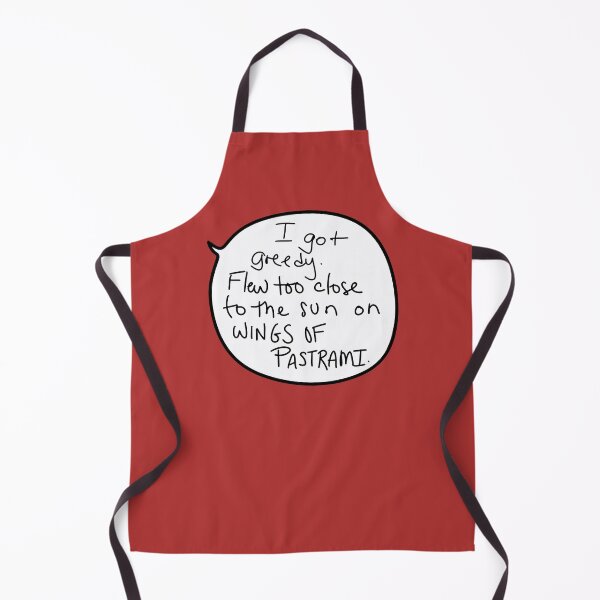 Item preview, Wings of Pastrami Quote – Greedy Overindulgence Speech Bubble (George-Inspired) designed and sold by from here 2 mars.