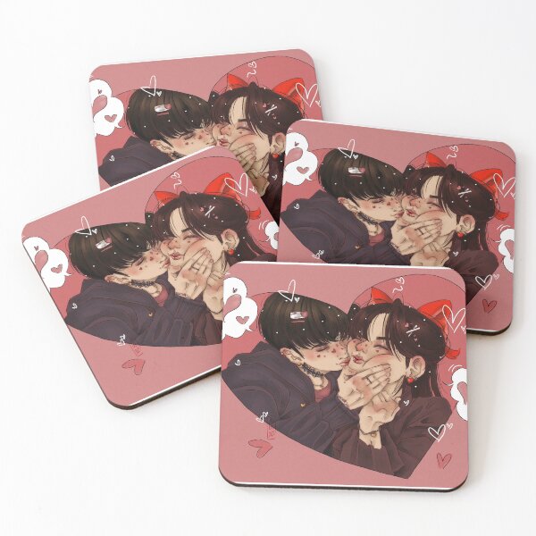 Item preview, Jongho Yeosang Cheek Kiss designed and sold by angiematic.