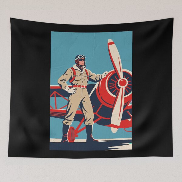 Item preview, Fearless Aviator Retro 80s Hope style designed and sold by HoopeStylee.