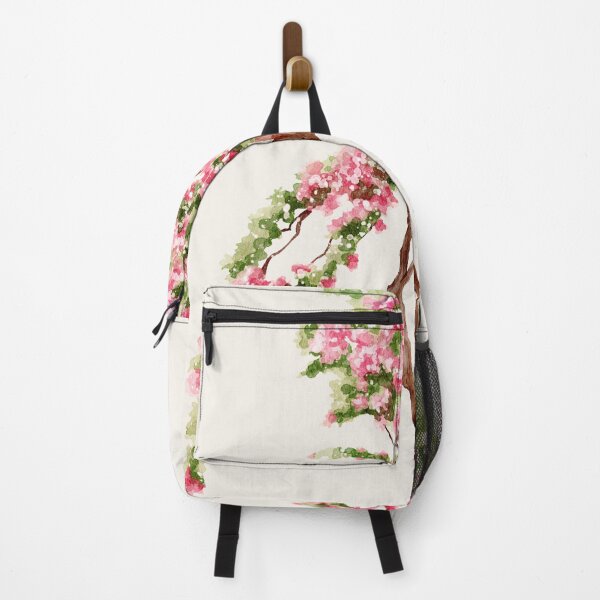 Item preview, pink Greek Mediterranean tree flowers watercolour  designed and sold by jessicaleah15.