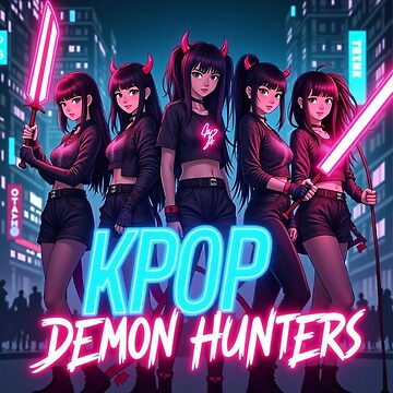 "kpop demon hunters,K-Pop Demon Hunters: Supernatural Idol Warriors Art