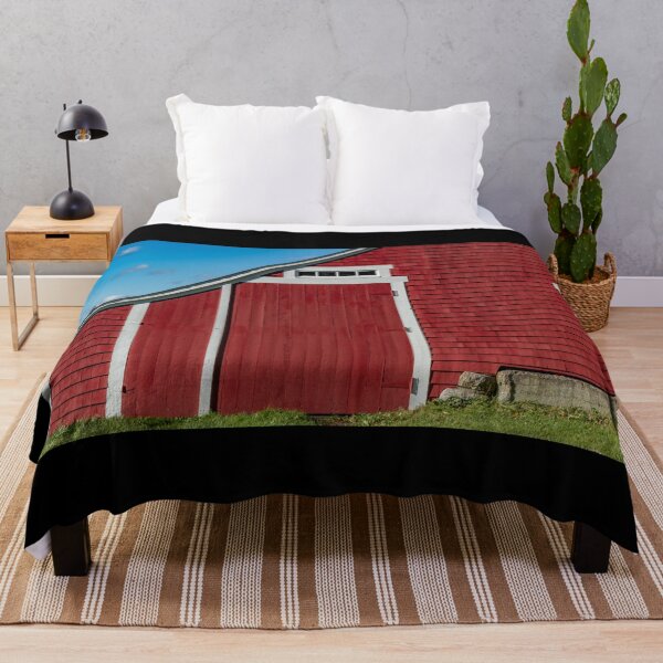 Item preview, Red Barn on a Summer Day designed and sold by Roxane Bay.