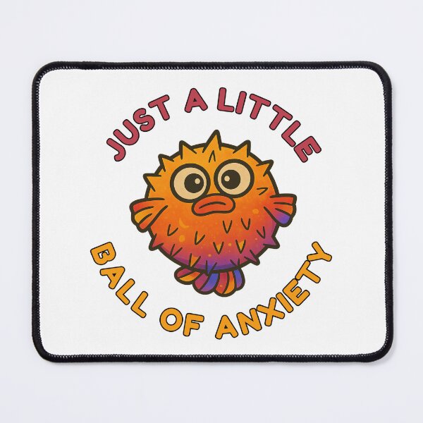 Item preview, Just a Little Ball of Anxiety – Sunset Pop designed and sold by CanSparkleArt.
