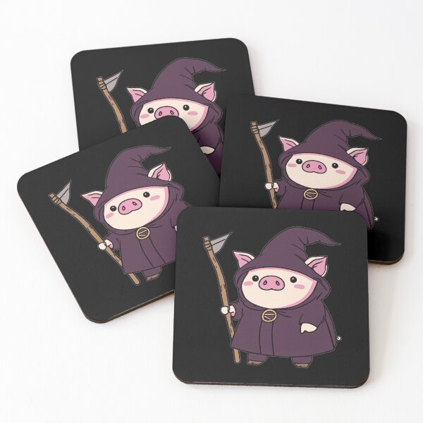 Item preview, Little Piggy Go Spooky - Cute Halloween Grim Reaper Pig Design designed and sold by Joyfulbits.