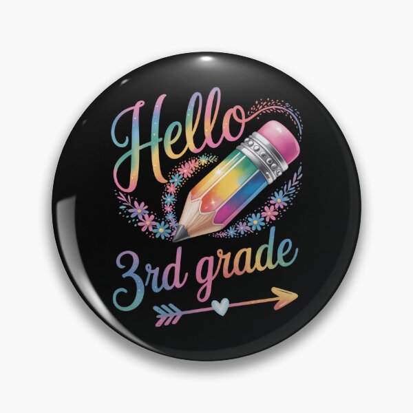 Item preview, Tie Dye 3rd Grade Back To School Hello Third Grade Teacher designed and sold by Sunset4Bones.