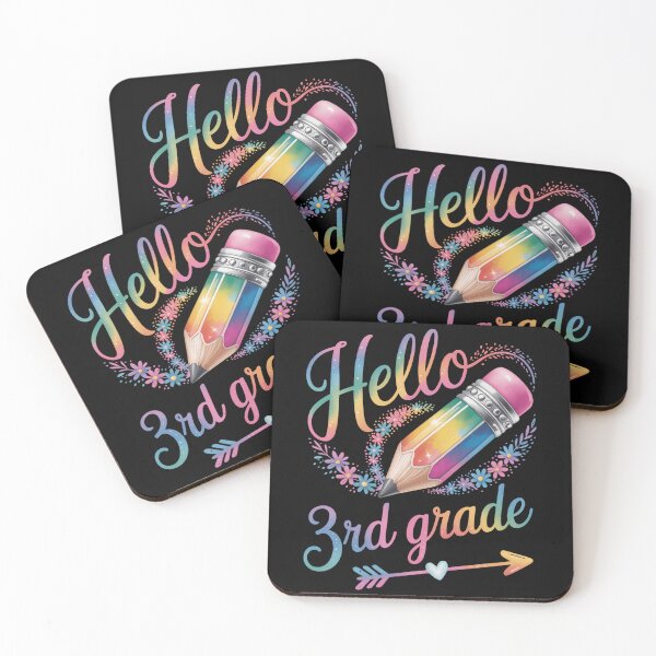 Item preview, Tie Dye 3rd Grade Back To School Hello Third Grade Teacher designed and sold by Sunset4Bones.
