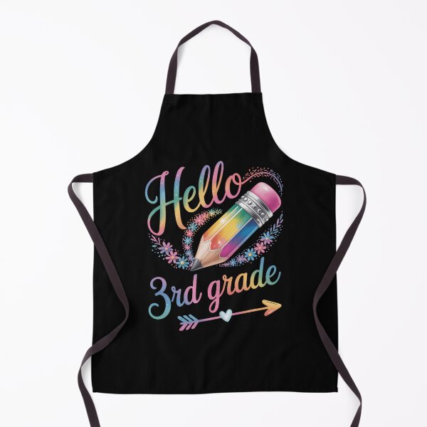Item preview, Tie Dye 3rd Grade Back To School Hello Third Grade Teacher designed and sold by Sunset4Bones.