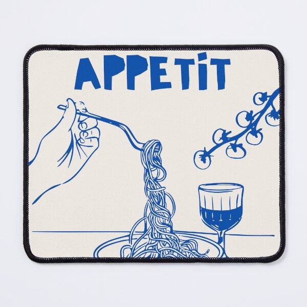 Item preview, Bon Appétit Italian Pasta scrapbook-style Navy blue and Cream designed and sold by jessicaleah15.