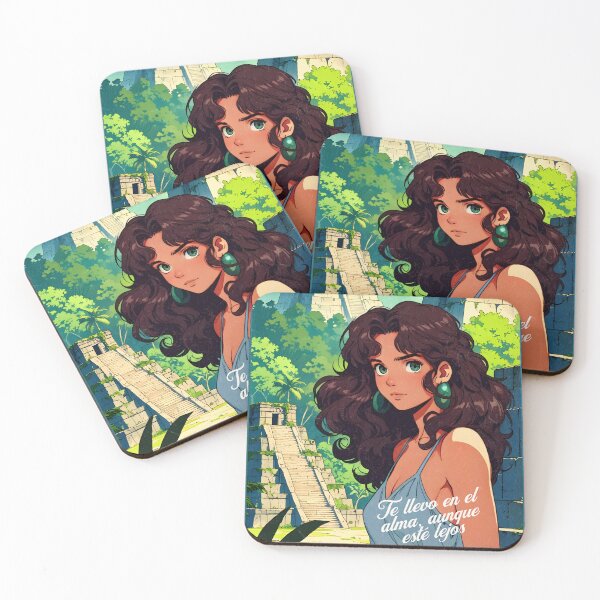 Item preview, Romantic Farewell in Flores Guatemala – Retro Anime Travel Girl Love Quote designed and sold by Kawaii-Sky.