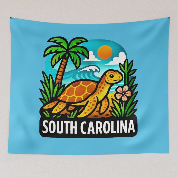 Item preview, South Carolina USA - Loggerhead Sea Turtle, Atlantic Coast designed and sold by Myra365Art.