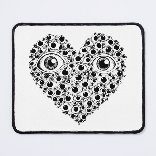 Item preview, Eyeball Heart Illustration | Surreal Love and Vision Art designed and sold by inkoutninja.